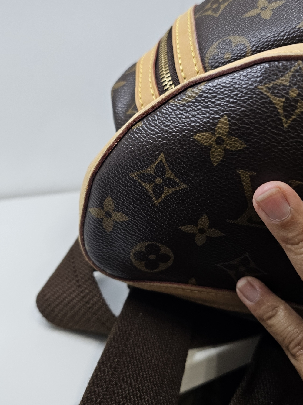 Louis Vuitton Monogram Bosphore Canvas Backpack in Brown and Tan - Picture 12 of 15